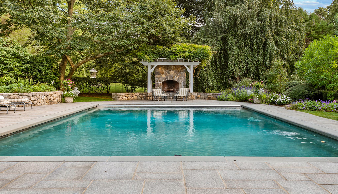 Grand Yet Cozy New Canaan Home Hits The Market Just In Time For The Holidays Pool