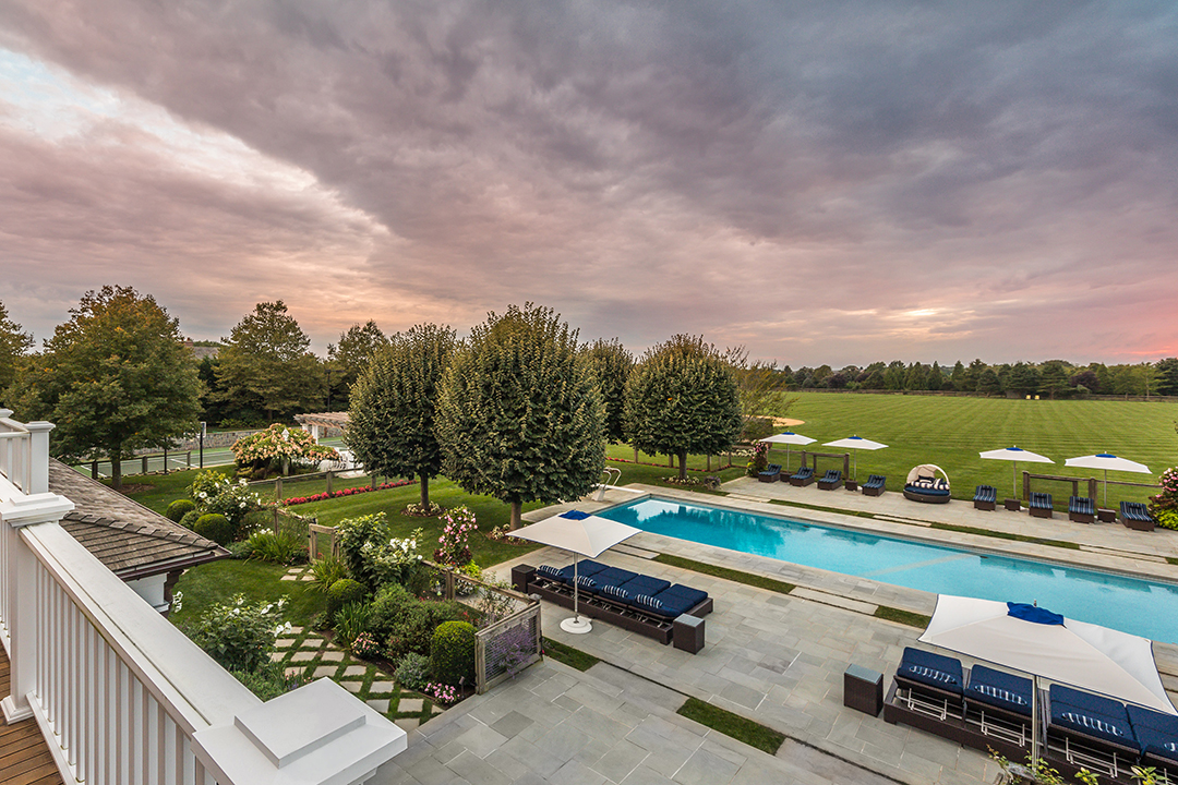 Bridgehampton Sandcastle Mansion Sells Pool Balcony