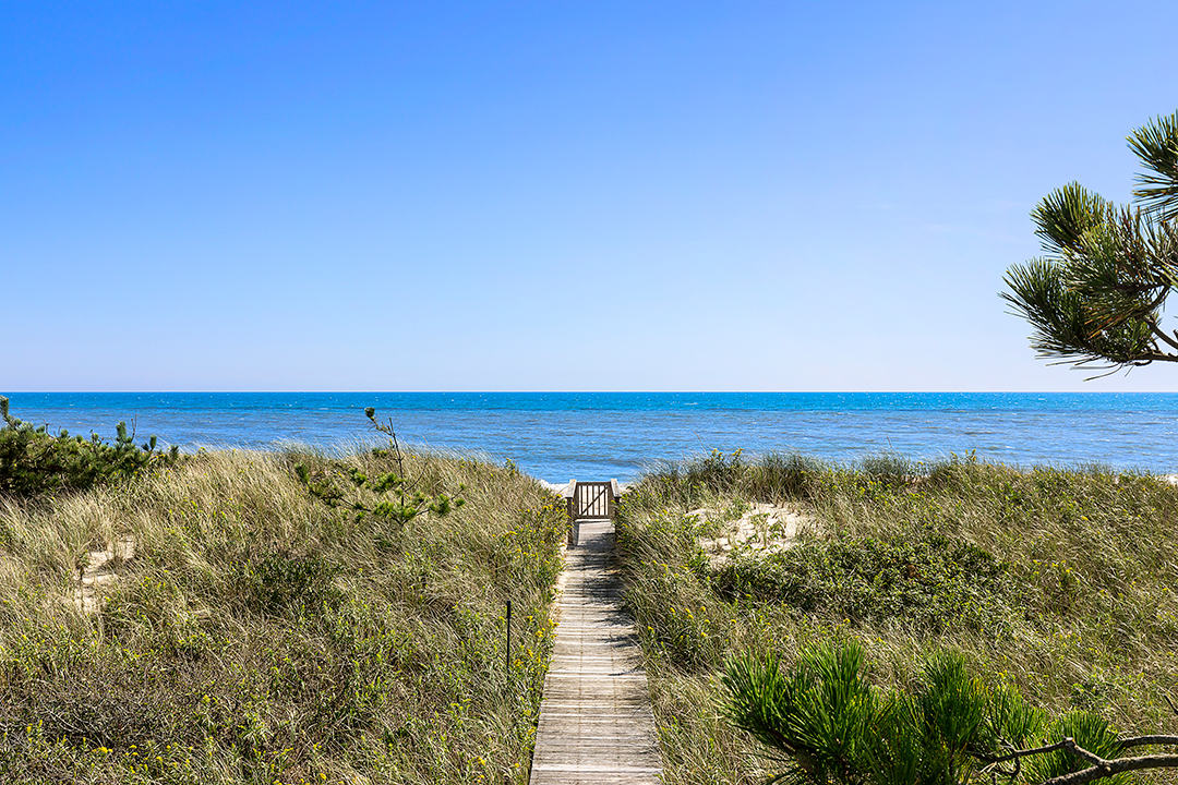 East Hampton Oceanfront Estate Boardwalk Beach