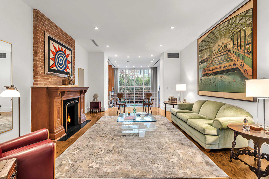 Upper East Side Townhouse Steeped In Entertainment History Looks For Its Next Act Fireplace