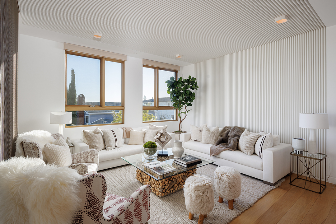 Tyra Banks Lists Pacific Palisades Home Living Room