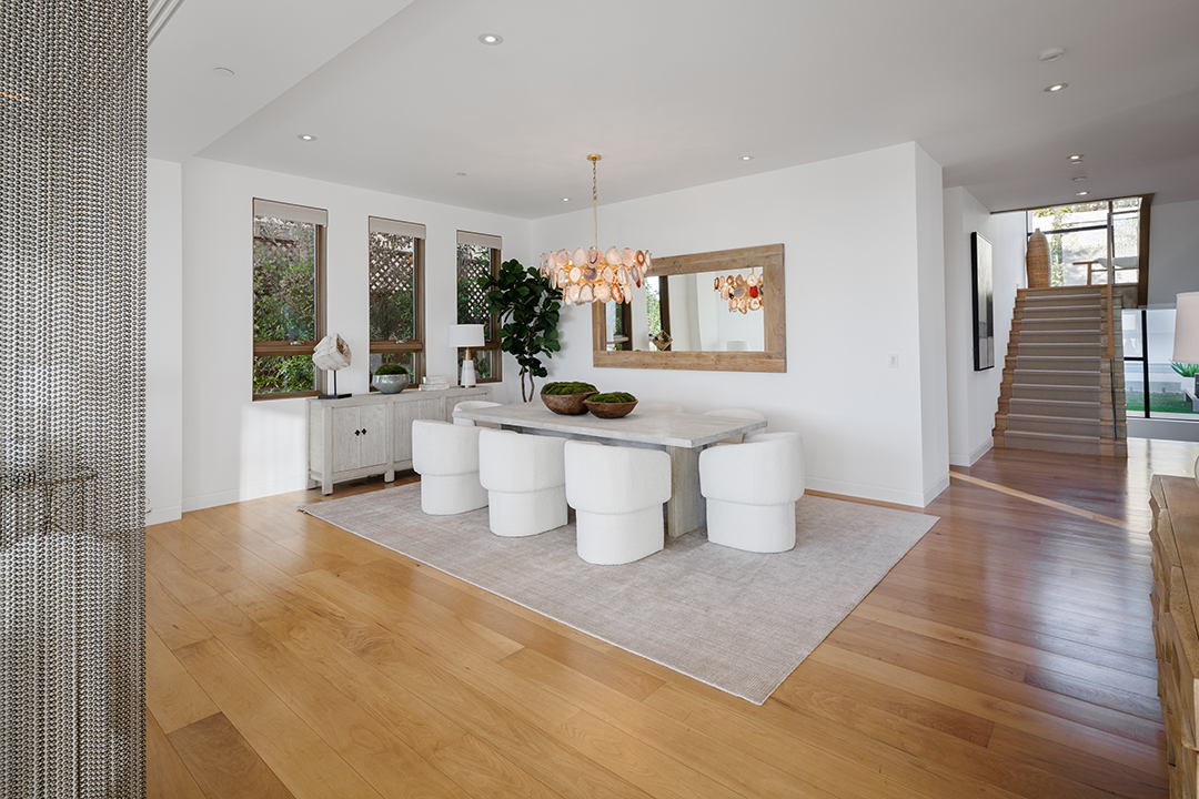 Tyra Banks Lists Pacific Palisades Home Dining Room