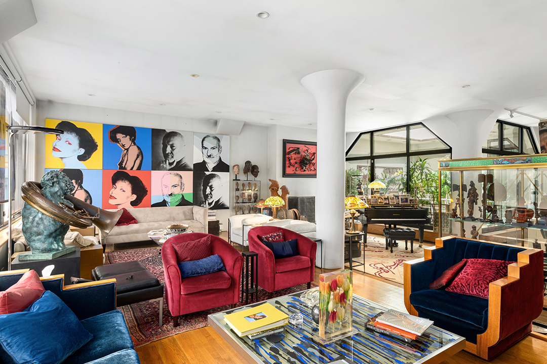 The Story Of Artist Armans Former Tribeca Townhouse Now Asking 30m Living Room