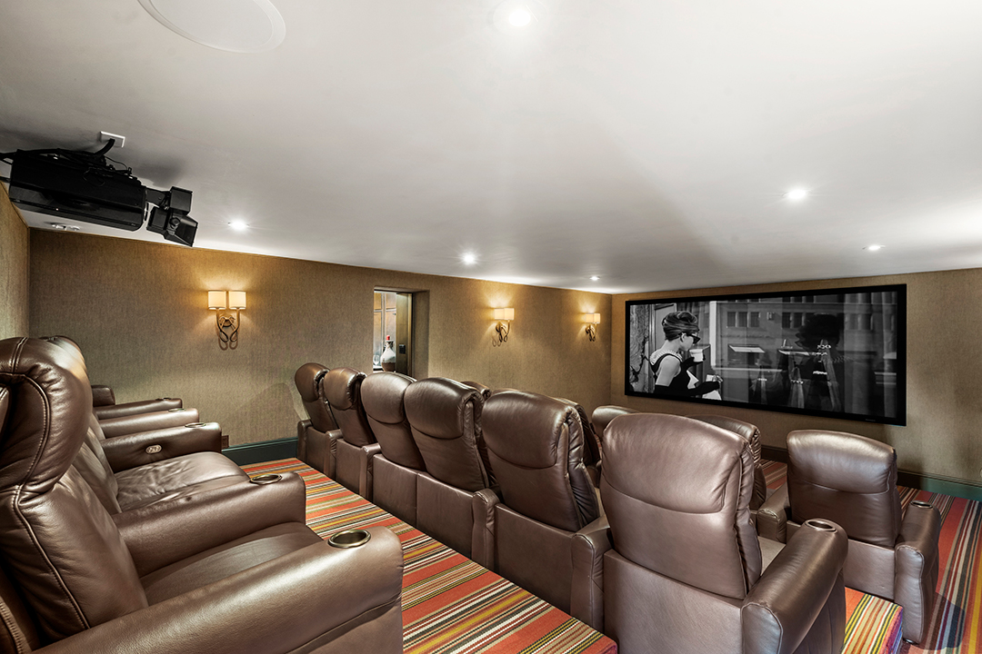 Hilary Swank Seeks 10 5m For Her Hacienda Style Pacific Palisades Home Home Theater