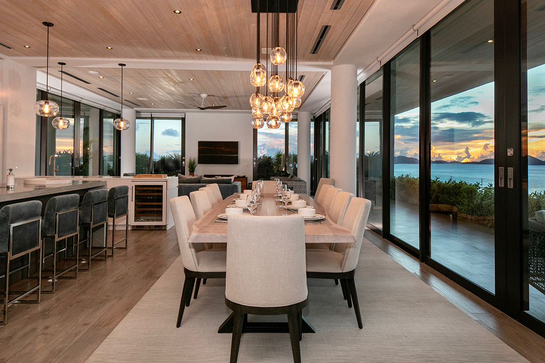 Cruz Bay Casa Bella Luna Modern Home Dining Table