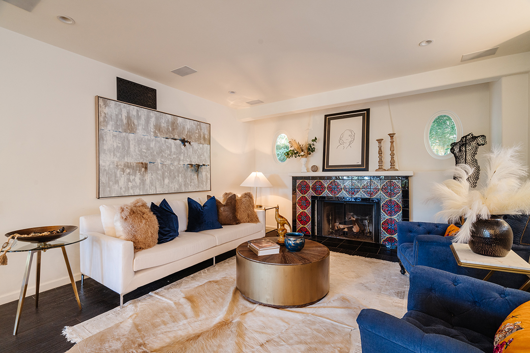 Camila Cabello Lists Hollywood Hills Home Tile Fireplace