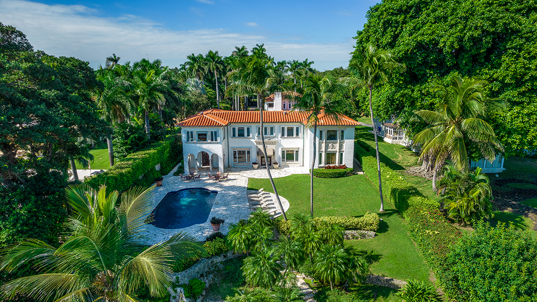 Worlds Wealthiest Dog Miami Mansion Aerial
