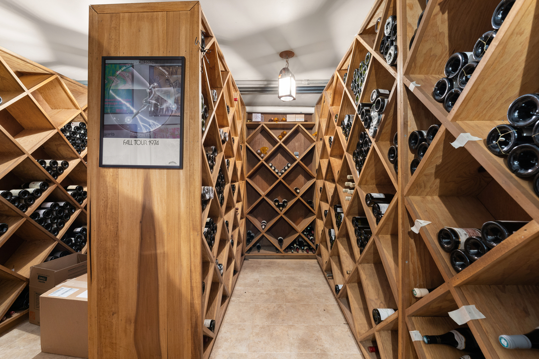 Washington Connecticut Woodland Contemporary Wine Cellar