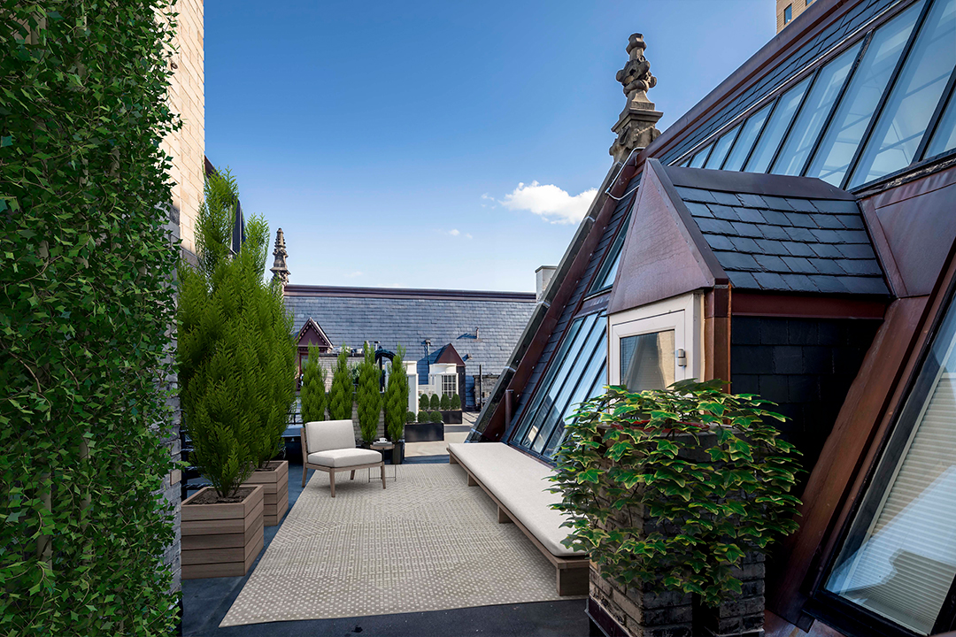 Dramatic Modern Penthouse At Dakota Residence Rooftop Terrace