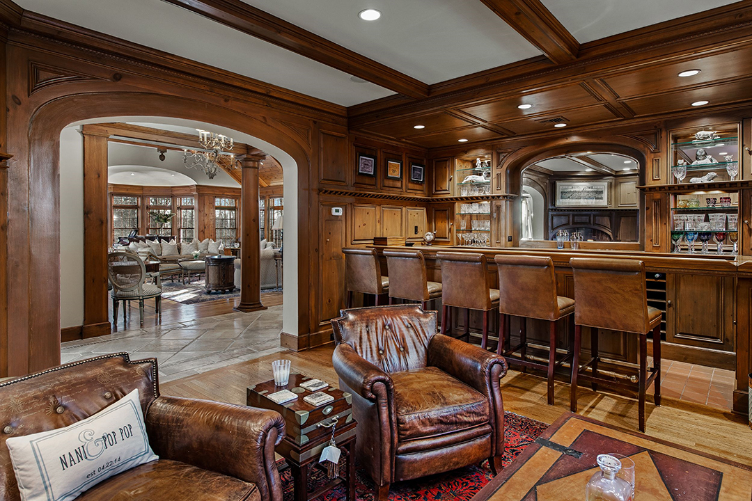 Grand Yet Cozy New Canaan Home Hits The Market Just In Time For The Holidays Bar