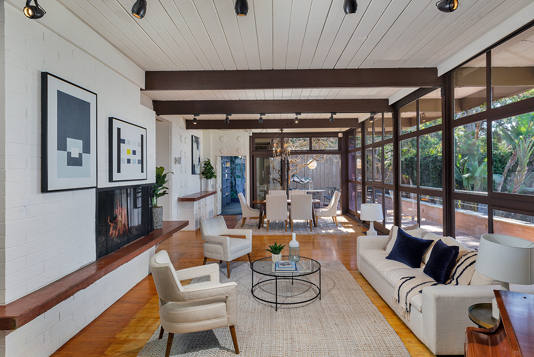 Walter Munk La Jolla California Oceanfront Home Living Area