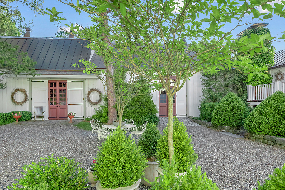 Explore An 160 Acre New York Listing With 18th Century Homes Chic Barns And More Wbf Barn Barns Courtyard To Attached Barn2 01