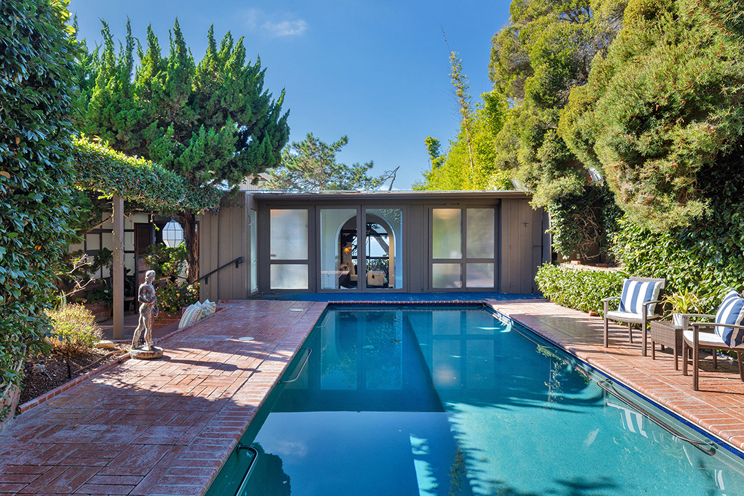 Walter Munk La Jolla California Oceanfront Home Pool House