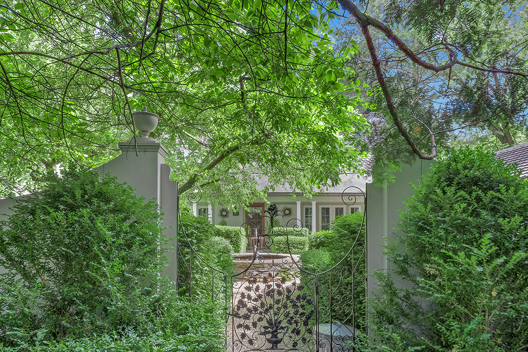 Explore An 160 Acre New York Listing With 18th Century Homes Chic Barns And More Wbf Main Exterior Gate To Courtyard 28