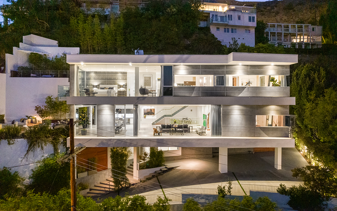 Former Nfl Player Emmanuel Ancho Buys Sunset Strip Modern Mansion Exterior 2