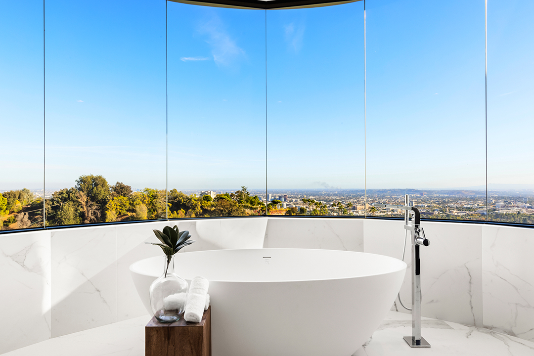 Diddy Former Beverly Hills Bachelor Pad Master Bath