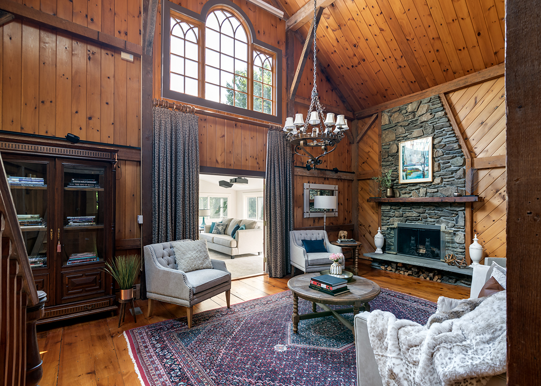 Aerosmiths Joe Perry Lists Extraordinary Countryside Family Estate In Massachusetts Great Room B