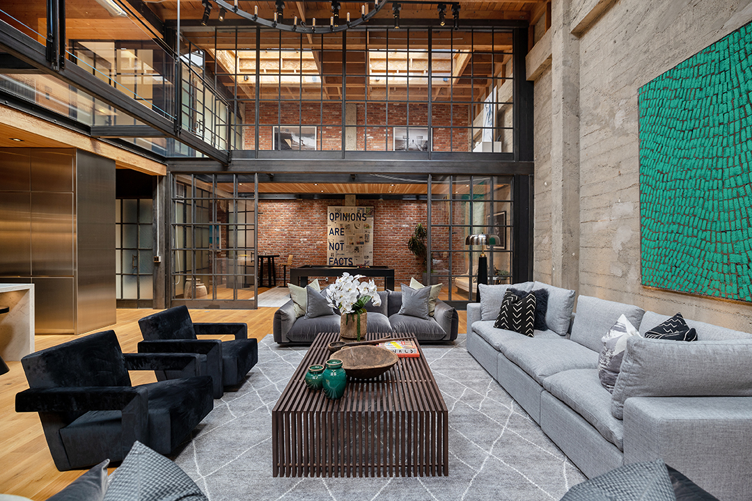 Warehouse Turned Industrial Chic Dream Home Asks 6 5m In San Francisco Living Room