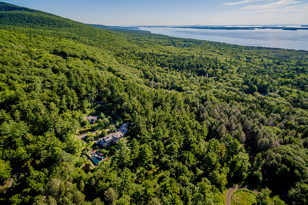 Wonderfully Wild A Forested 18 Acre Maine Estate With Water Views Seeks 8 5m 135mountainarrow 11 S Aerial 2020 Print