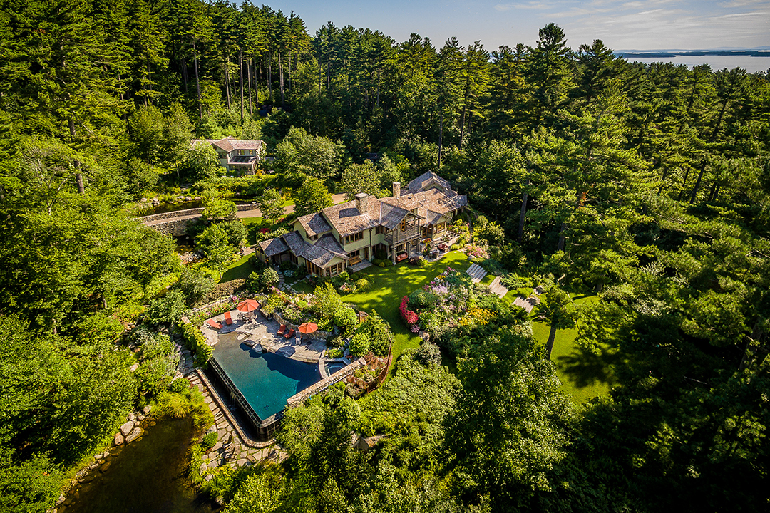 Wonderfully Wild A Forested 18 Acre Maine Estate With Water Views Seeks 8 5m 135mountainarrow 03 S Aerial 2020 Print