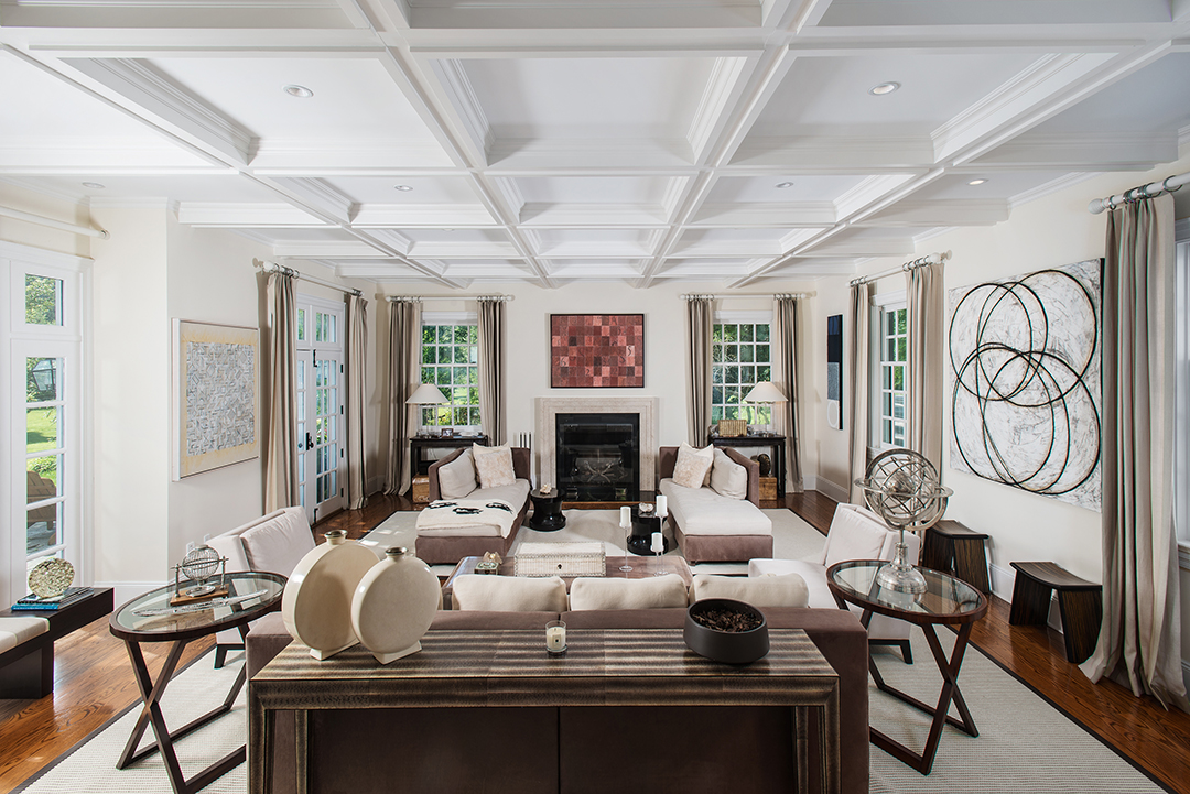 Enchanting Pound Ridge Colonial With Verdant Grounds Seeks 11m Living Room