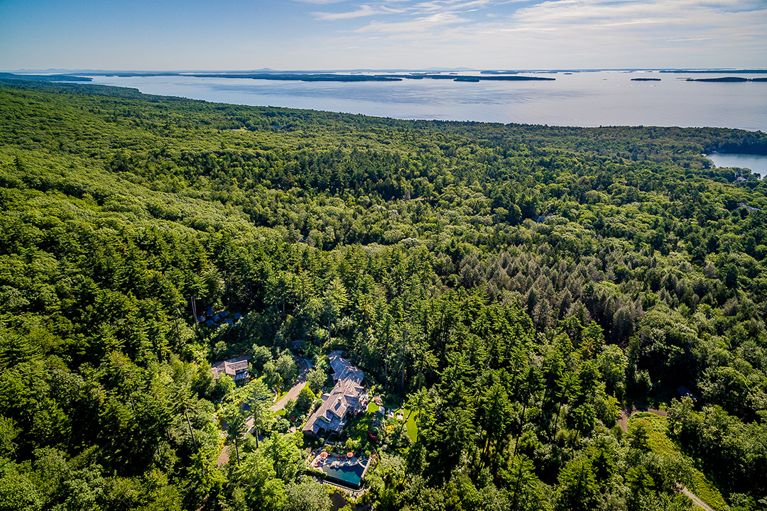 Wonderfully Wild A Forested 18 Acre Maine Estate With Water Views Seeks 8 5m 135mountainarrow 12 S Aerial 2020 Print