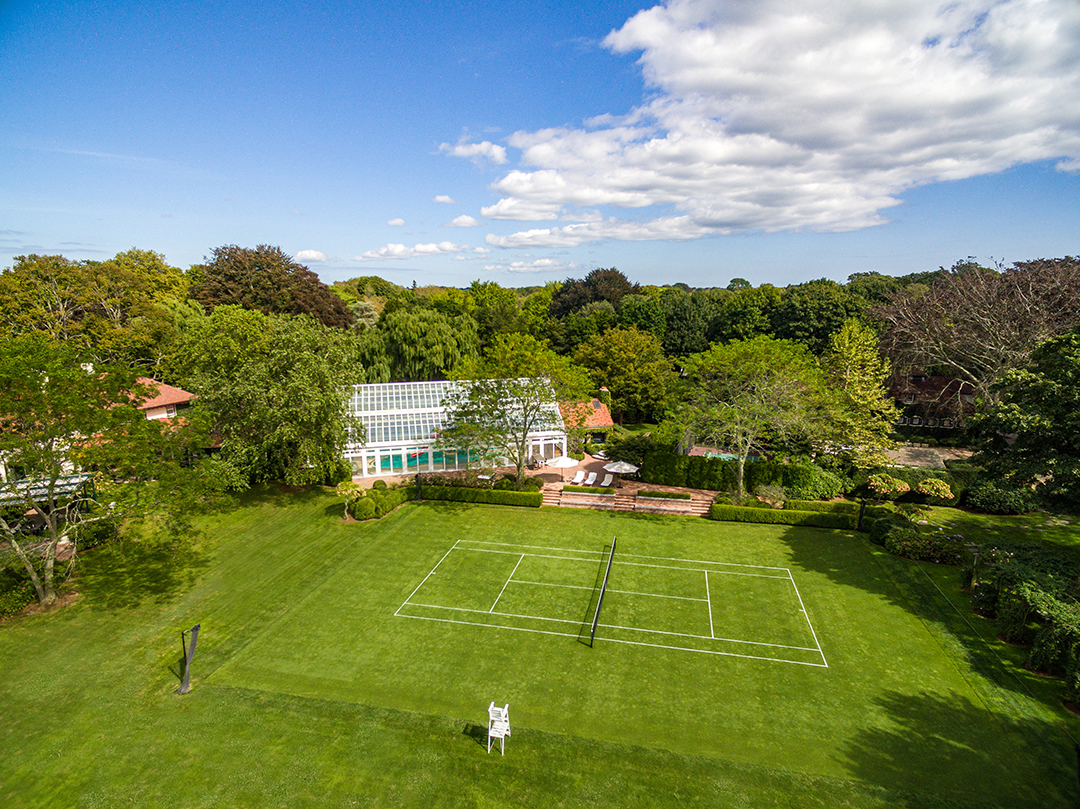 Explore A 10 Acre Southampton Estate Reminiscent Of A Country Club Seeking 70m Tennis Aerial