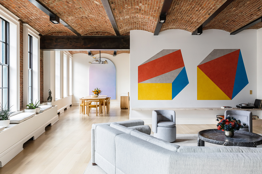 Nolita Soho Duplex Penthouse Open Living Half Wall