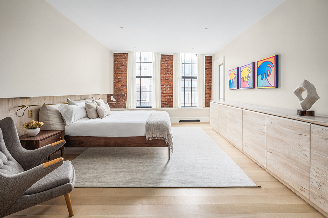 Nolita Soho Duplex Penthouse White Bedroom