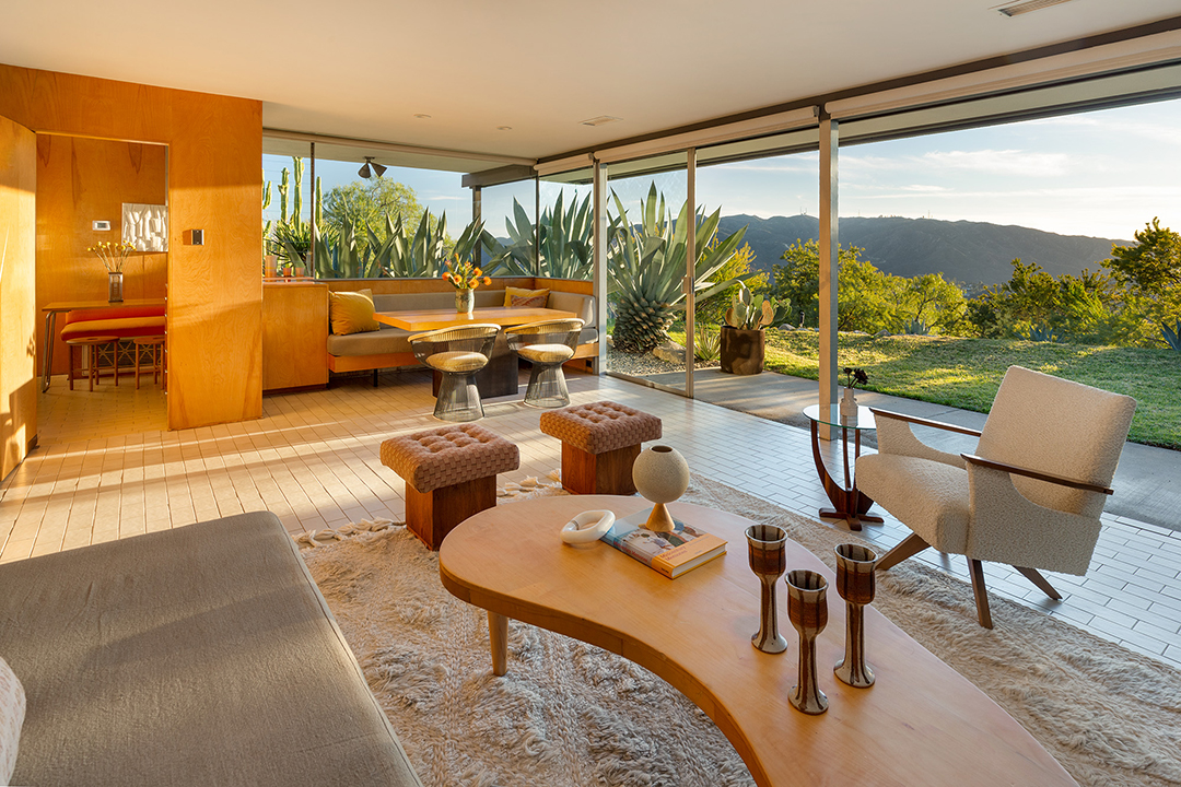 Designs By Richard Neutra And Michael Maltzan Live In Harmony At This 98m La Property Living Room B
