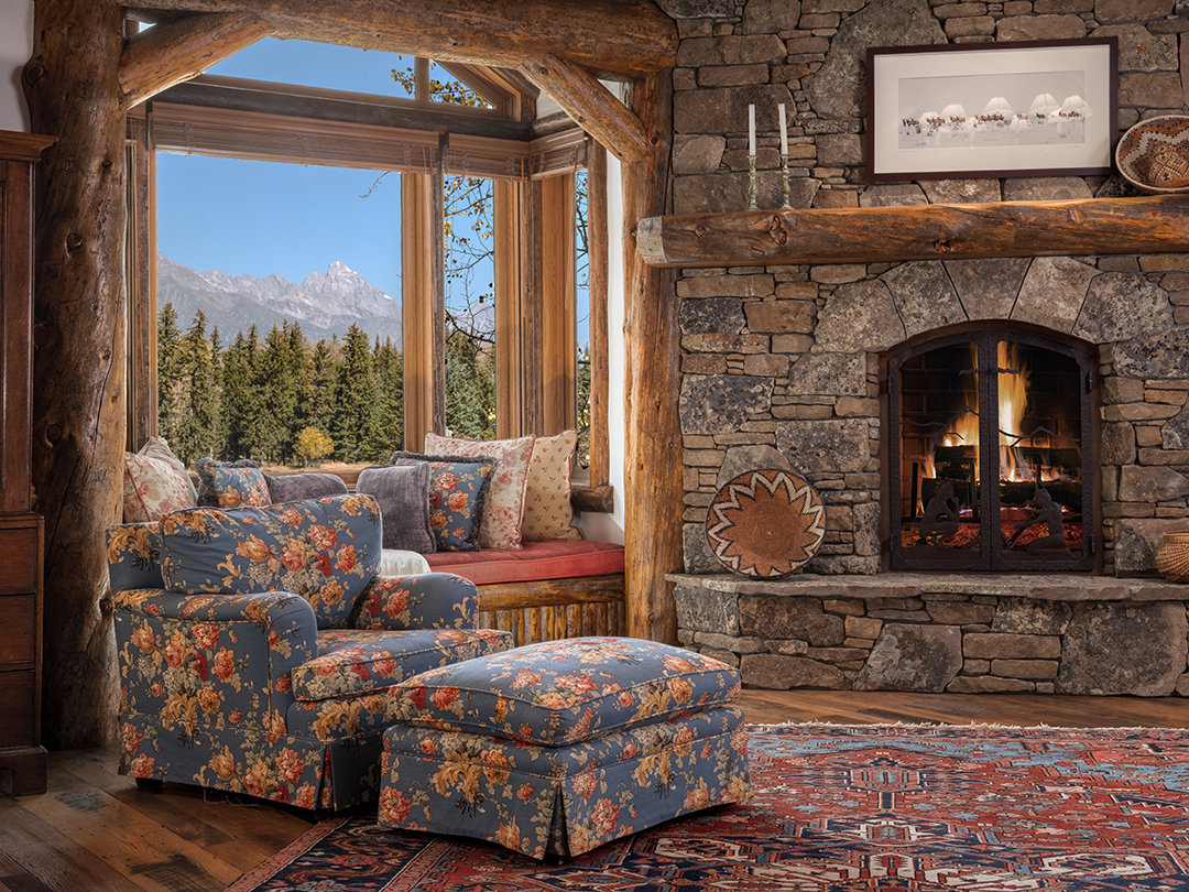 Wyoming Log Cabin Style Mansion Near North Americas 1 Ski Resort Seeks 48mmasterbedroomviews