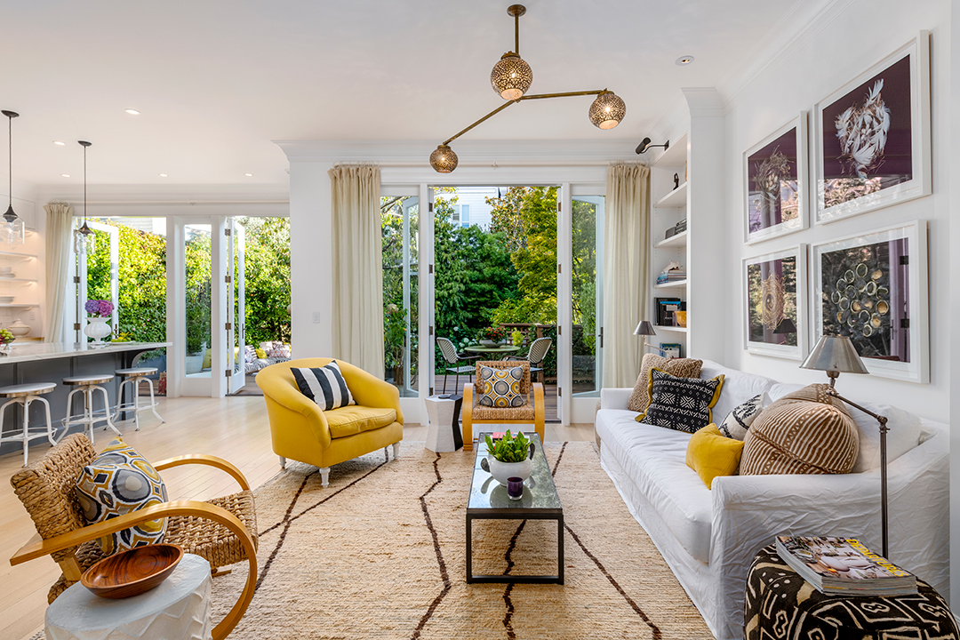 San Fran And Hamptons Vibes Meet In This 15 5m Pacific Heights Townhouse Family Room