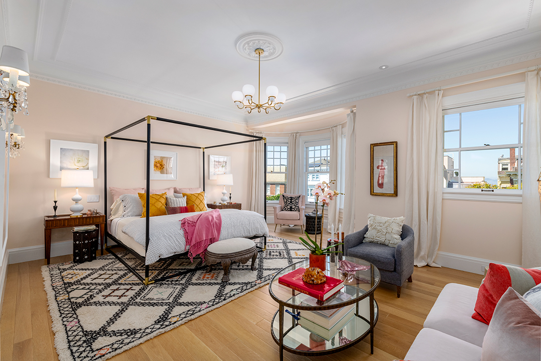 San Fran And Hamptons Vibes Meet In This 15 5m Pacific Heights Townhouse Bedroom