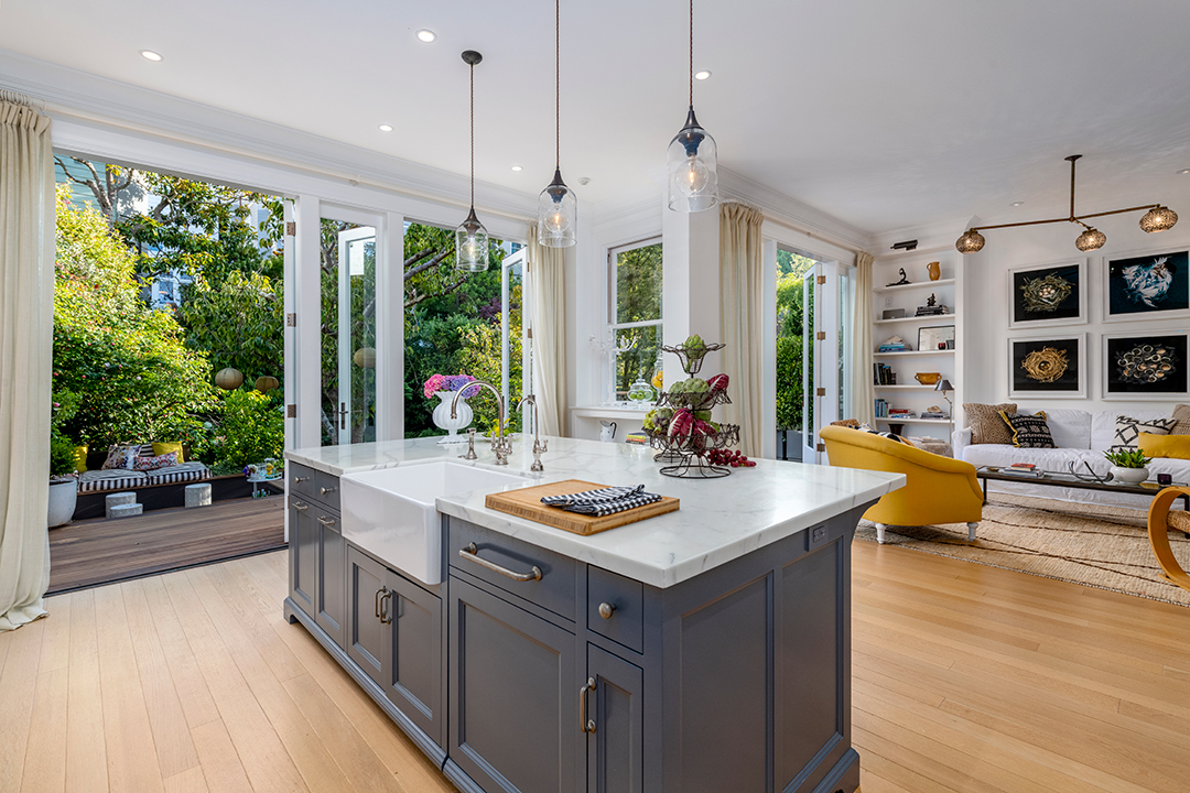 San Fran And Hamptons Vibes Meet In This 15 5m Pacific Heights Townhouse Kitchen