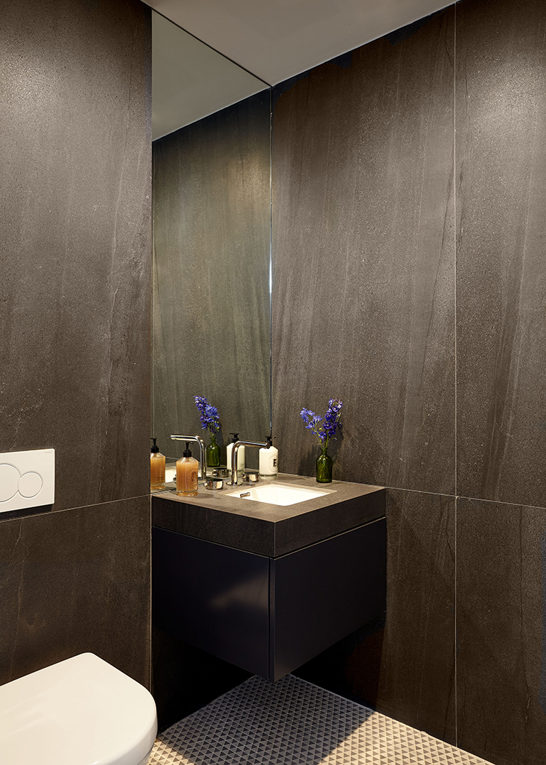 Upper East Side Eye Candy The Leytons 26th Floor Condo Look 9 25m Powder Room