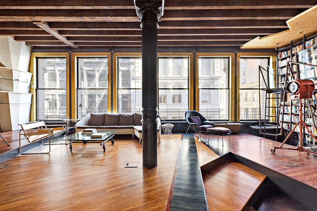 Artists Unique Soho Loft Lists For The First Time In 25 Years Living Area