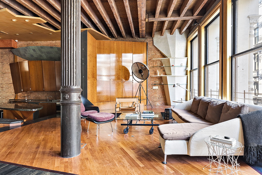 Artists Unique Soho Loft Lists For The First Time In 25 Years Living Room
