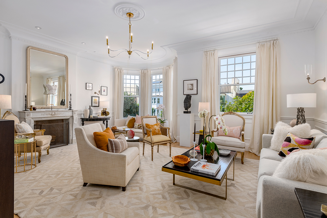 San Fran And Hamptons Vibes Meet In This 15 5m Pacific Heights Townhouse Living Room