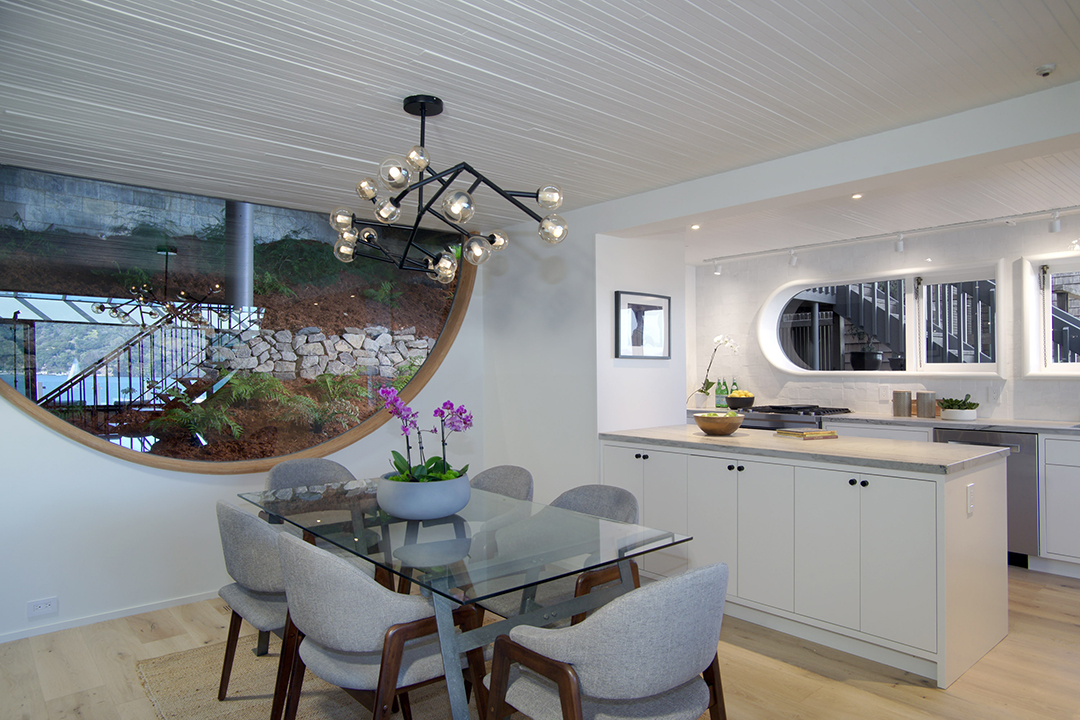 Bay Area Waterfront Retreat With Unique Architecture Looks For 3 7m Dining Room