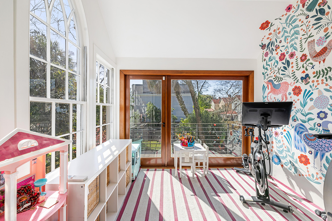 Whimsically Decorated Charleston Home Built In 1827 By Richard Holloway Lists For 3 5m 12 Playroom Gym