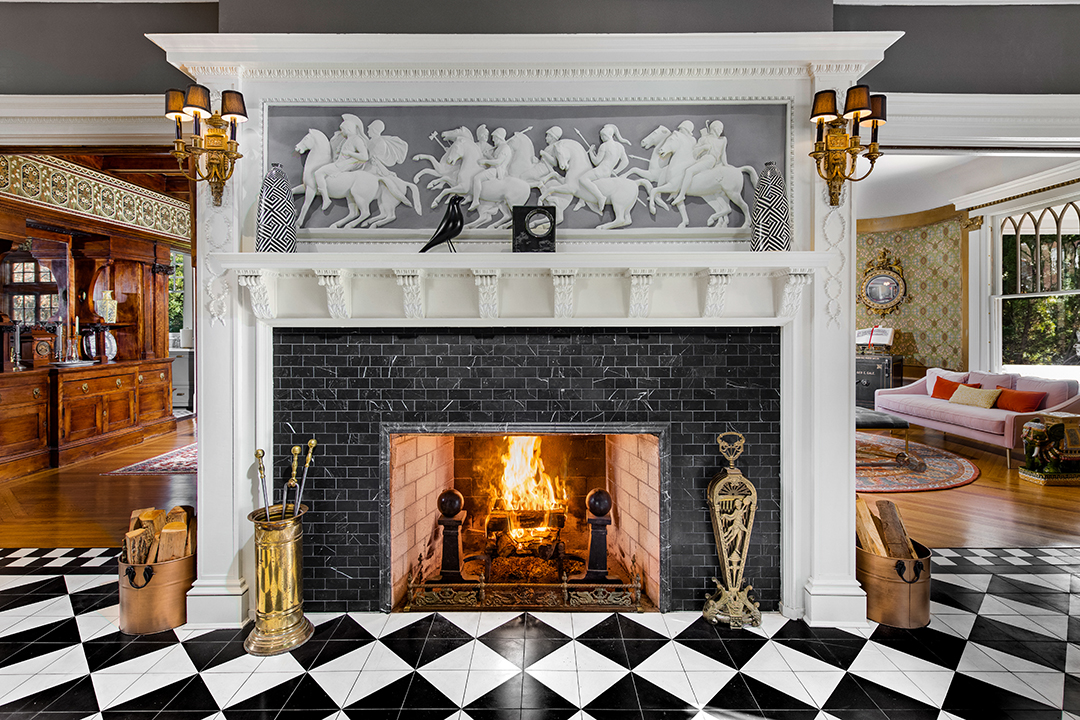 Old Meets New In A Grand Prospect Park South Brooklyn Mansion Priced At 13m Fireplace Credit Alan Barry