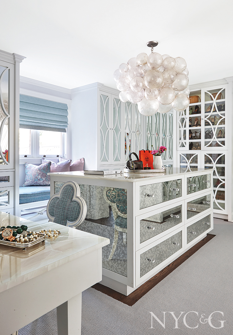 Mirrored Dresser In Walk In Closet
