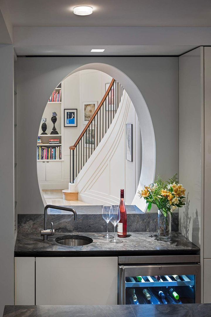 Sophisticated Upper West Side Duplex With A Dashing Staircase Asks 4 75m Wet Bar