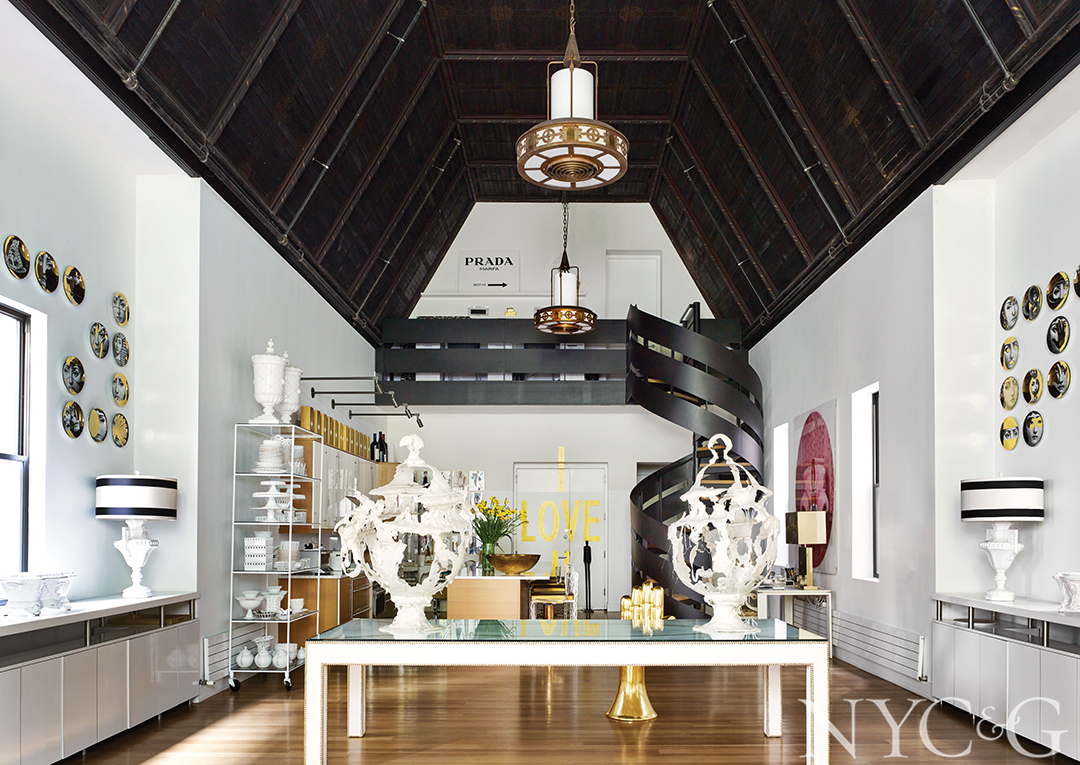 Decorator Lucinda Loya Converted Convent Stuyesant Park Living Area