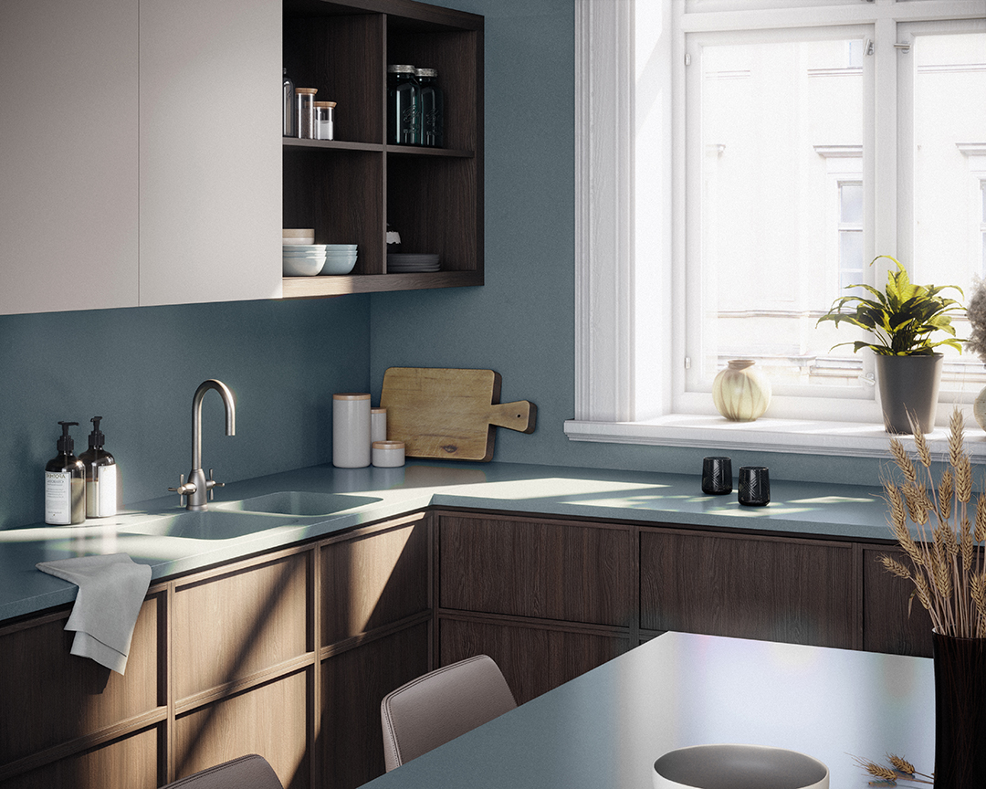 Silestone Kitchen 2 Cala Blue