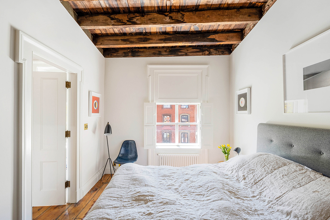 Actor Alexander Skarsgards Historic East Village Pad Lists After Careful Renovations Bedroom 2