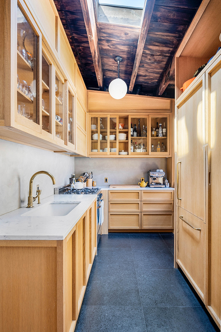 Actor Alexander Skarsgards Historic East Village Pad Lists After Careful Renovations Kitchen