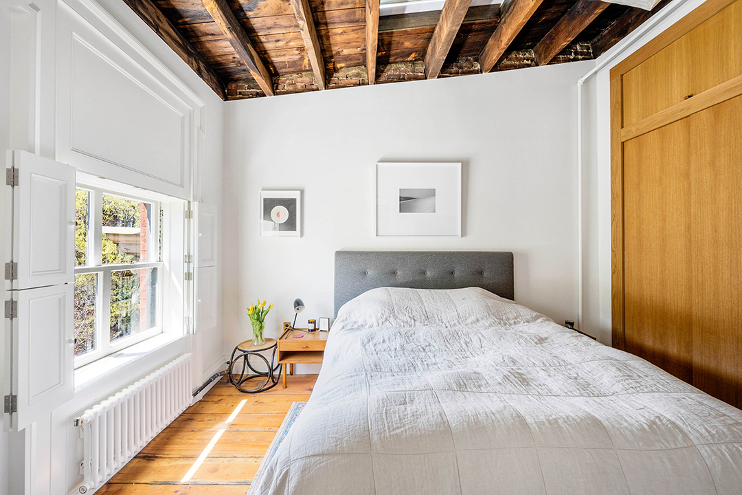 Actor Alexander Skarsgards Historic East Village Pad Lists After Careful Renovations Bedroom 1