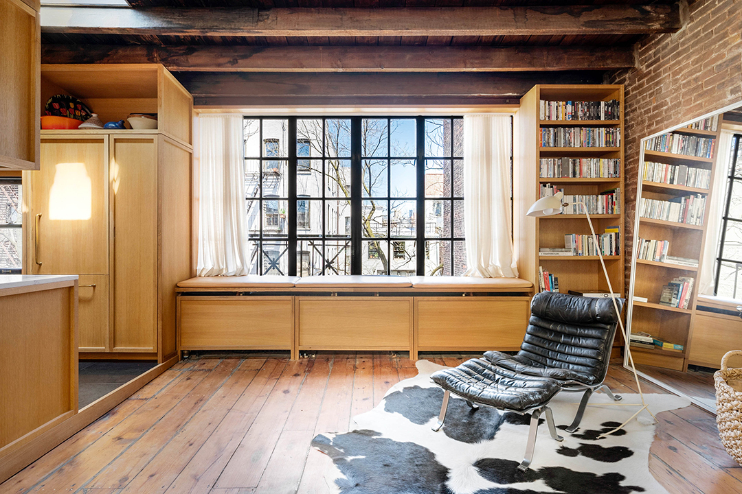 Actor Alexander Skarsgards Historic East Village Pad Lists After Careful Renovations Living Room 5