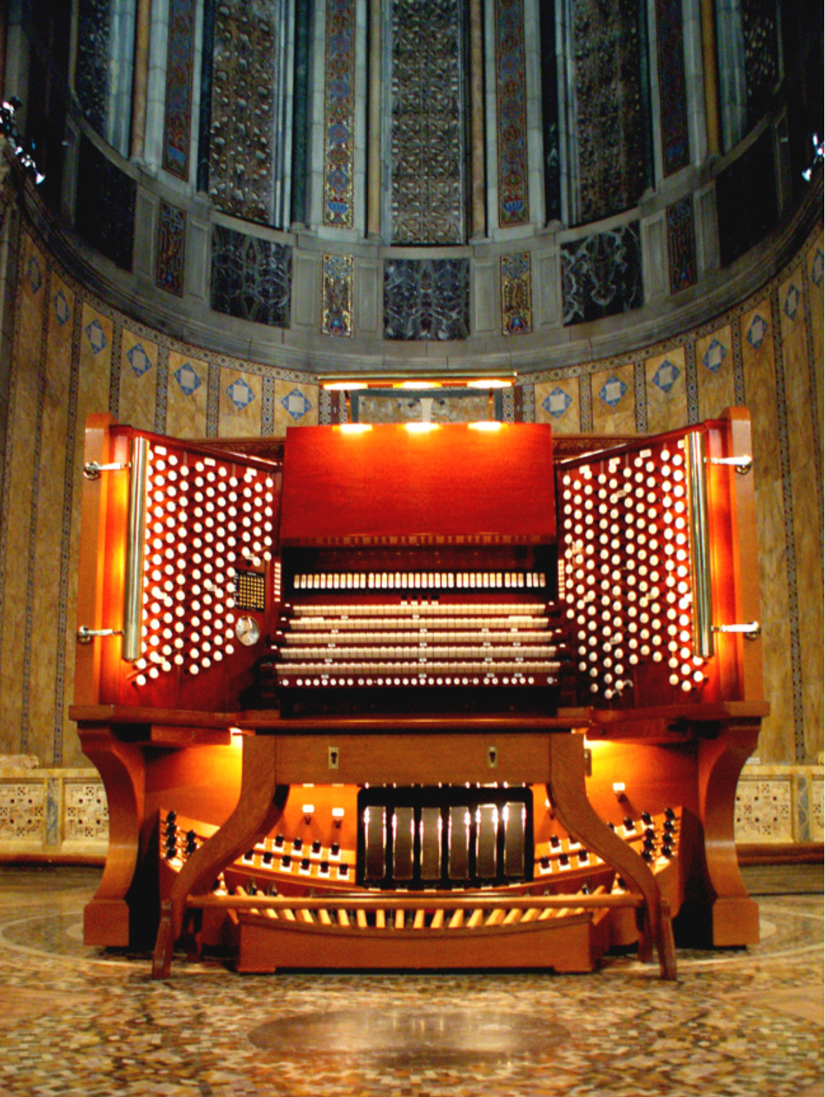 1 St Bartholomews Organ Console Tim Martin